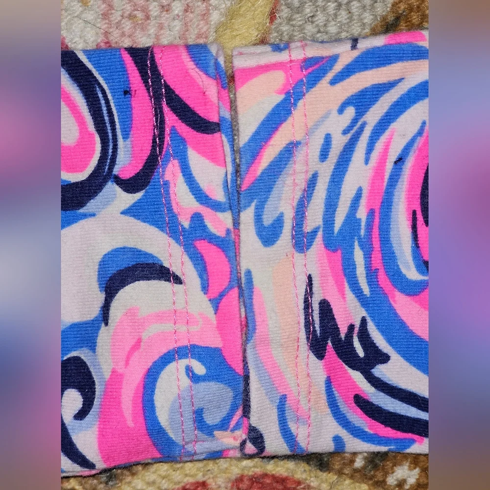 Like New Lilly Pulitzer Kid's Sz M Colorful Swirl Leggings